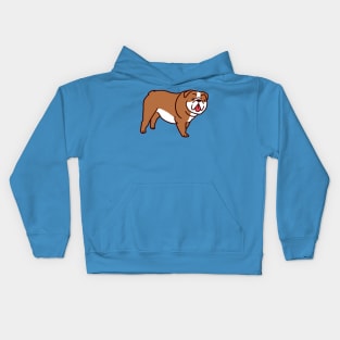 Cute English Bulldog Kids Hoodie